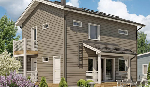 Каркасный дом Jukkatalo 124-13M 2 этажа 10x13 154м2 – Колосов Хауз